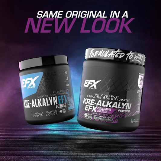 Efx Sports Kre-Alkalyn Efx Powder | Ph Correct Creatine Monohydrate Powder Supplement | Strength, Muscle Growth & Performance | 66 Servings (Unflavored)