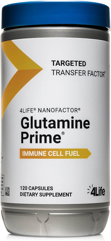 4Life NanoFactor Glutamine Prime - Dietary Supplement Supports Healthy Immune System Cell Activity - Supplement with L-Glutamine, L-Arginine, and Alpha Lipoic Acid - 120 Capsules
