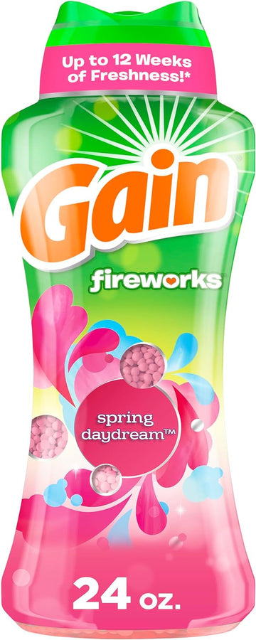 Gain Fireworks Laundry Scent Booster Beads, HE Compatible, Spring Daydream Scent, 24 fl oz