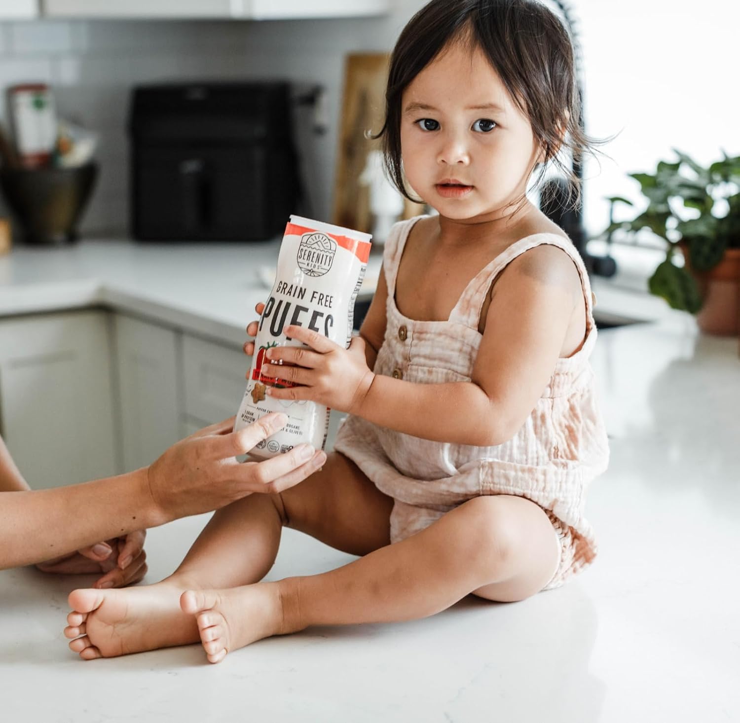 Serenity Kids 6+ Months Grain Free Puffs Toddler & Baby Snack | No Added Sugar, Gluten & Rice Free, Allergen Free | Made with Organic Cassava, Veggies, and Herbs | Bone Broth Variety Pack | 6 Count : Baby