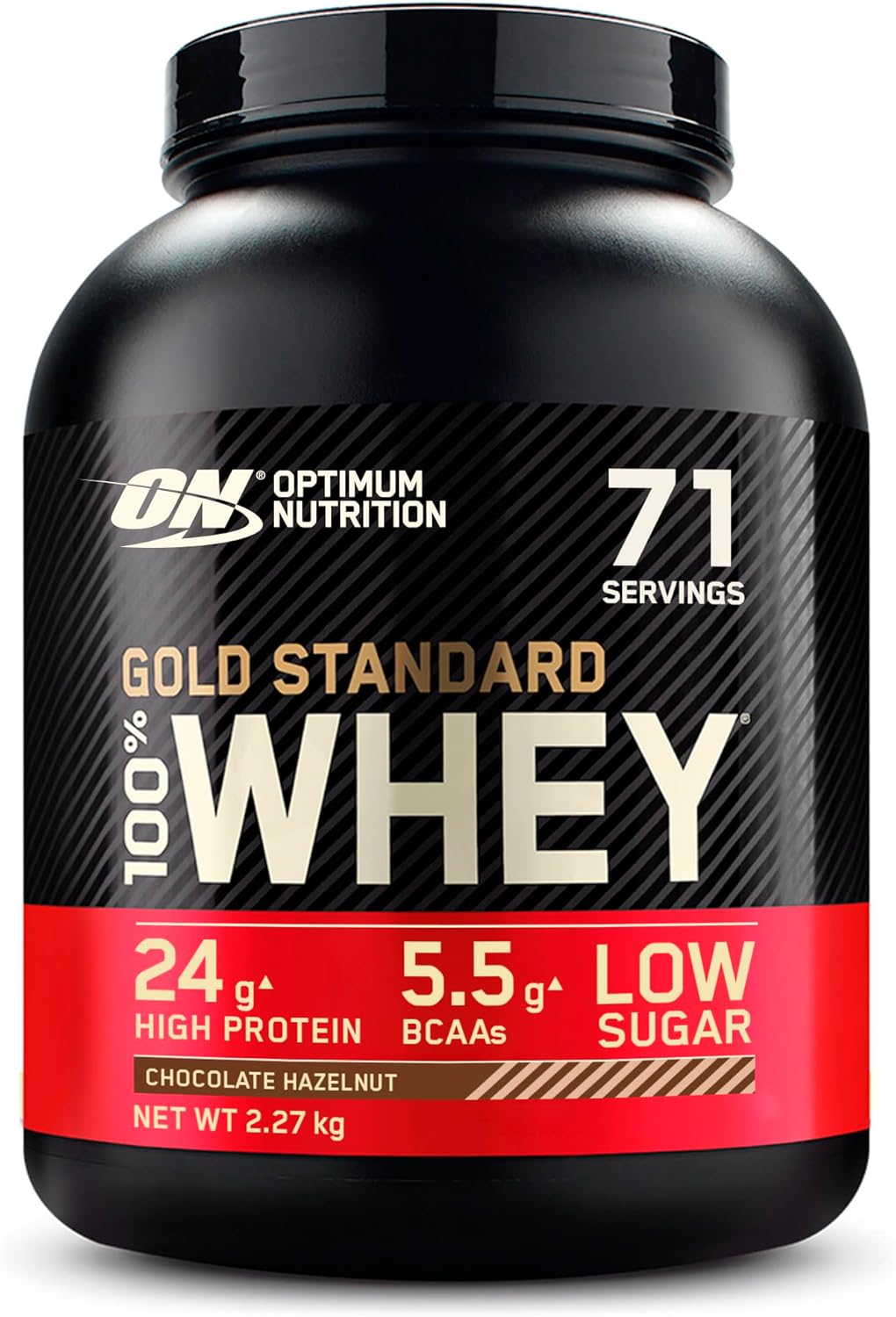Optimum Nutrition Gold Standard Whey Muscle Building And Recovery Protein Powder With Naturally Occurring Glutamine And Amino Acids, French Vanilla Crème, 76 Servings, 2.28Kg, Packaging May Vary
