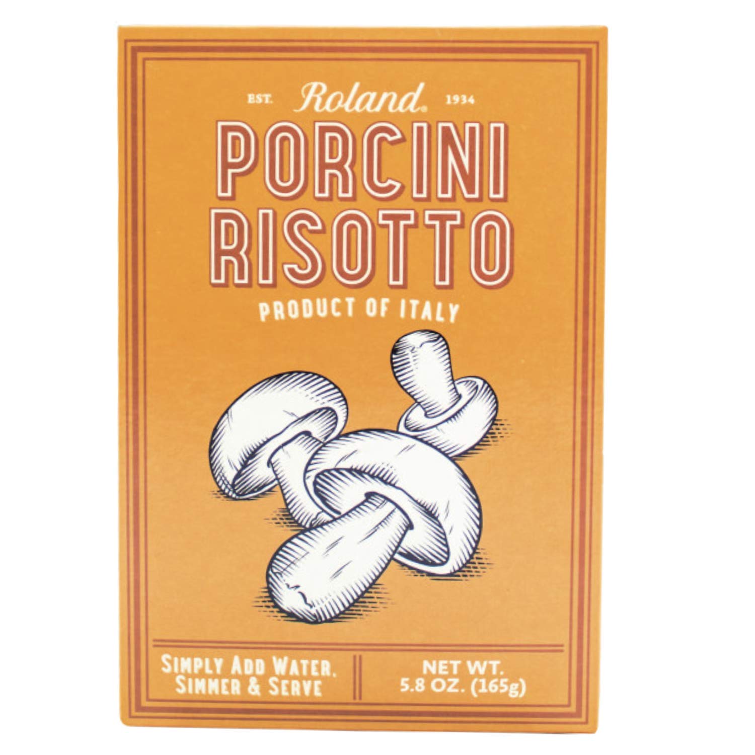 Roland Italian Risotto, Porcini Mushroom, 5.8 Ounce (Pack Of 6)