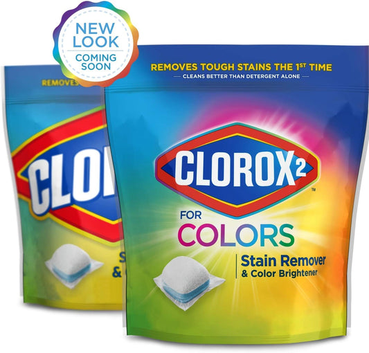 Clorox 2 Laundry Stain Remover and Color Booster Pack, 40 Count