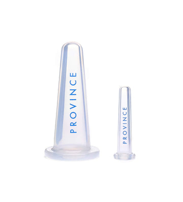 Province Apothecary Women'S Sculpting + Toning Facial Cupping Set, Clear, 1 Ea