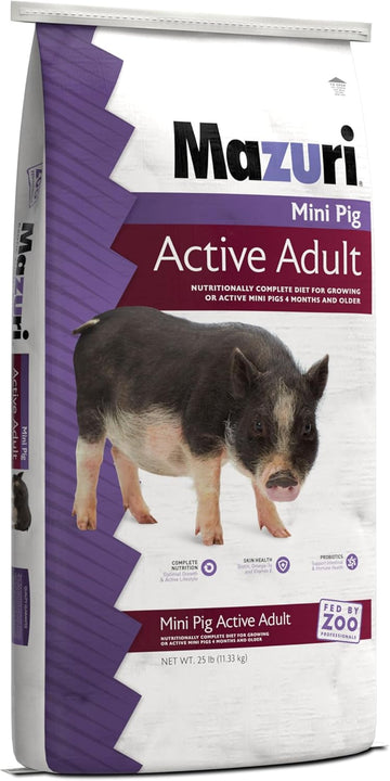 Mazuri Mini Pig Active Adult Food, 25 Lb Bag