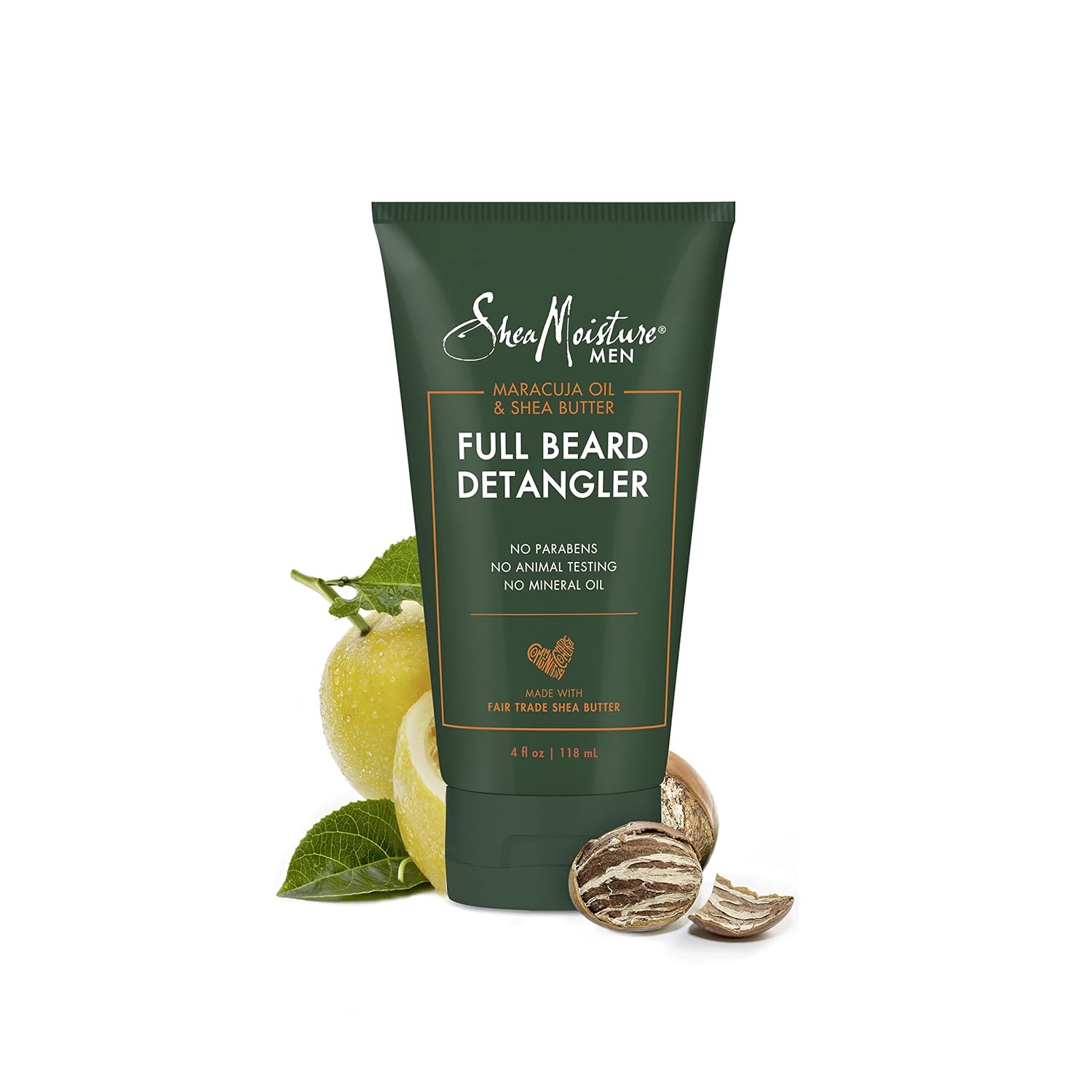 Sheamoisture Beard Conditioner, Full Beard Detangler For Full Beards, Maracuja Oil And Shea Butter, Paraben Free, 4 Oz : Beauty & Personal Care