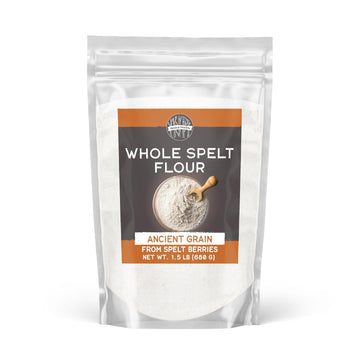 Birch & Meadow Whole Spelt Flour, 1.5 Lb, Ancient Grain, From Spelt Berries, Nutty Flavor
