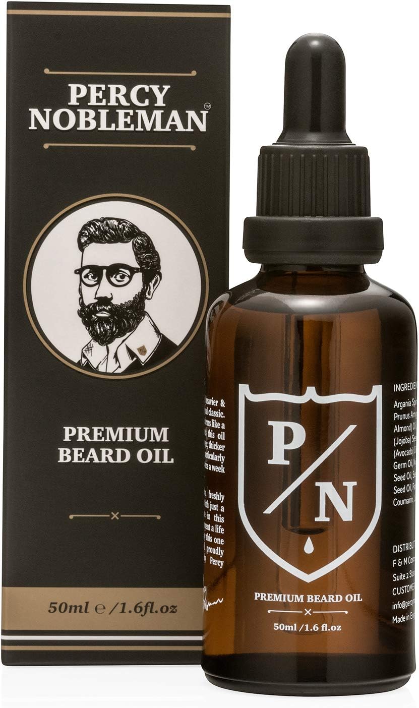 Beard Oil By Percy Nobleman - Premium Scented Blend (50Ml)