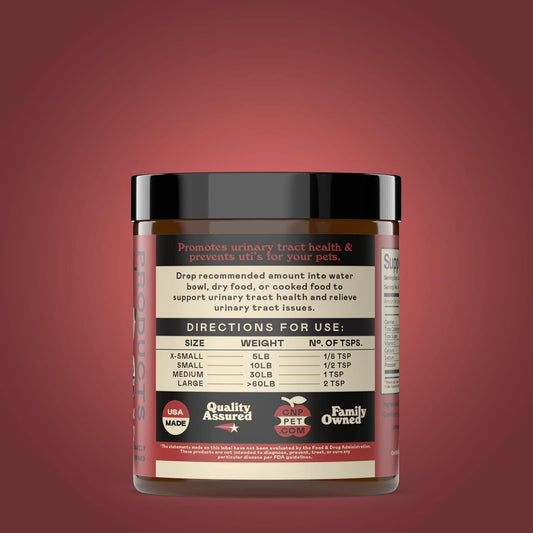 Complete Natural Products Organic D-Mannose & Cranberry Powder For Pets - 4Oz - Pure D-Mannose & Cranberry