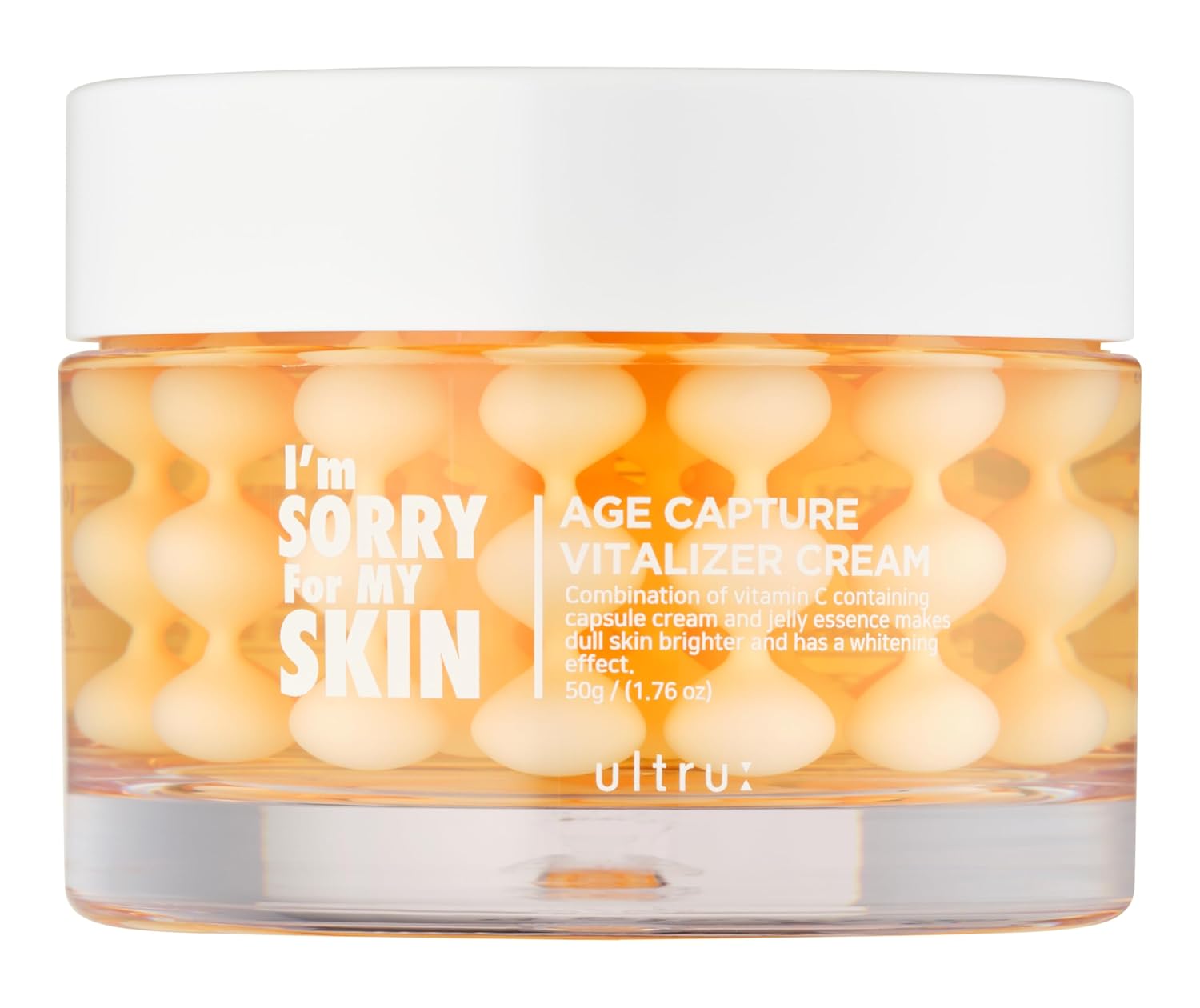 I'M Sorry For My Skin Age Capture Facial Cream, Korean Skin Care Moisturizer For Face And Neck With Hyaluronic Acid, Anti-Aging, Wrinkle Gel-Cream For Women (Yellow - Vitalizer Cream, 1.76 Oz)