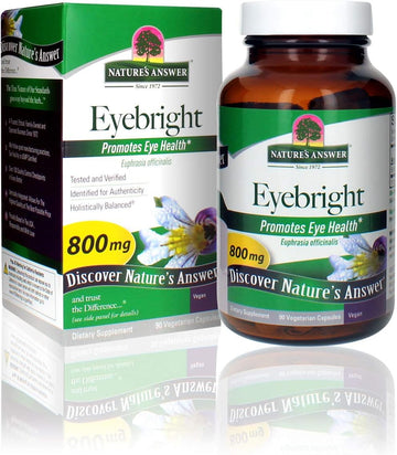 Nature'S Answer Eyebright Herb Capsule Supplement, 90-Count | Supports Healthy Eyes & Vision | Promotes Respiratory Function