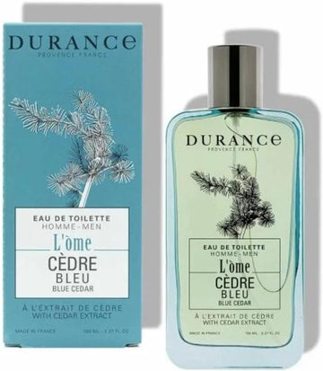 Durance L'Ome Eau De Toilette For Men, 100Ml - Blue Cedar Fragrance For Men - Woody, Fresh, Spicy Scent Infused - Men'S Aftershave Perfume