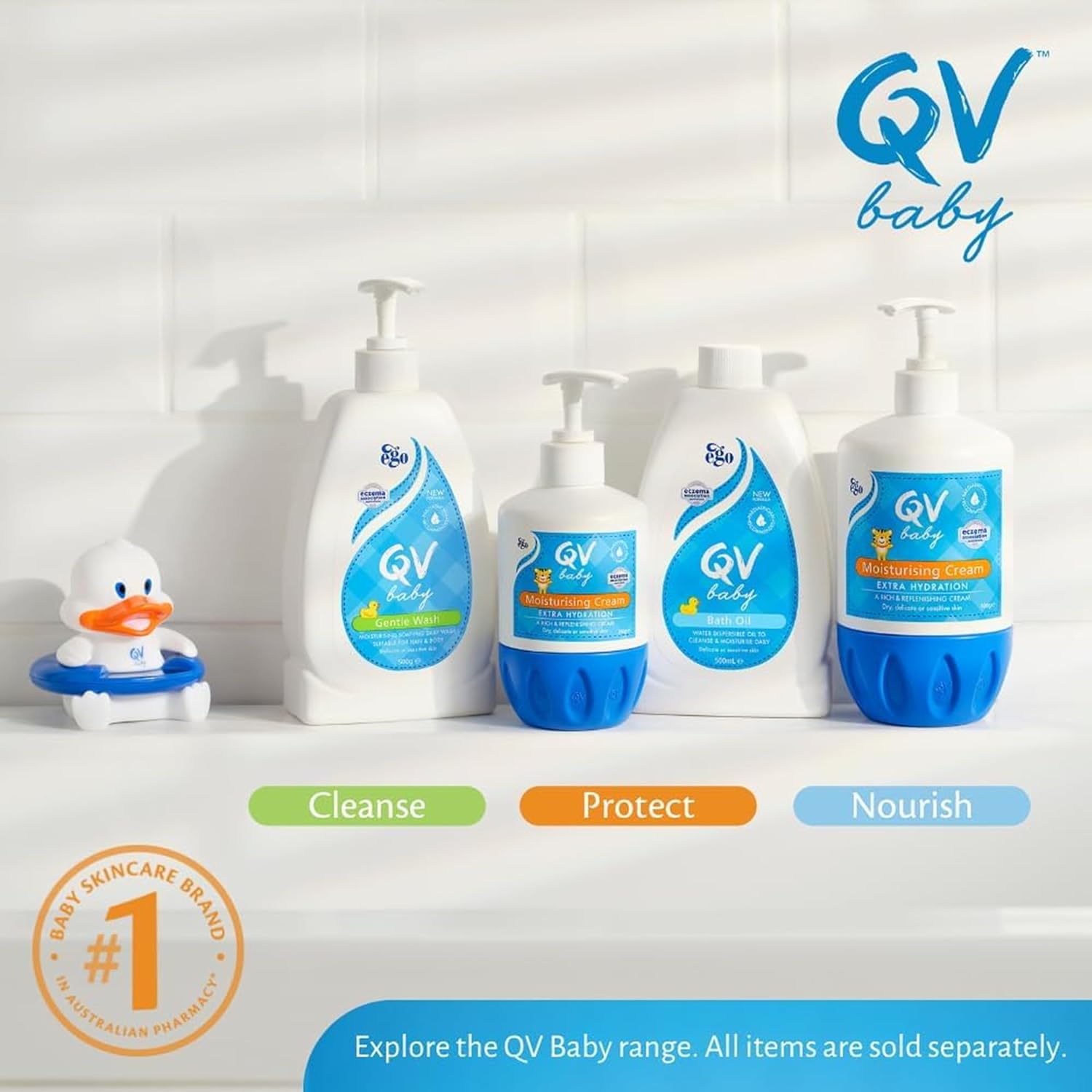 QV Baby Moisturising Cream, 250g - Rich Moisturising Cream With Glycerin and Vitamin B3 For Babies and Newborn, Non-Greasy For Sensitive Skin, with 24-Hour Protection, Baby Moisturiser, pH-balanced : Amazon.co.uk: Baby Products