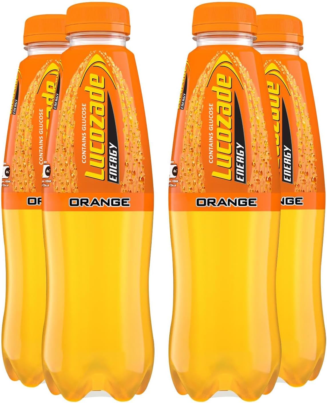 Lucozade Energy Orange Crush Drink 380 Ml (Pack Of 24)