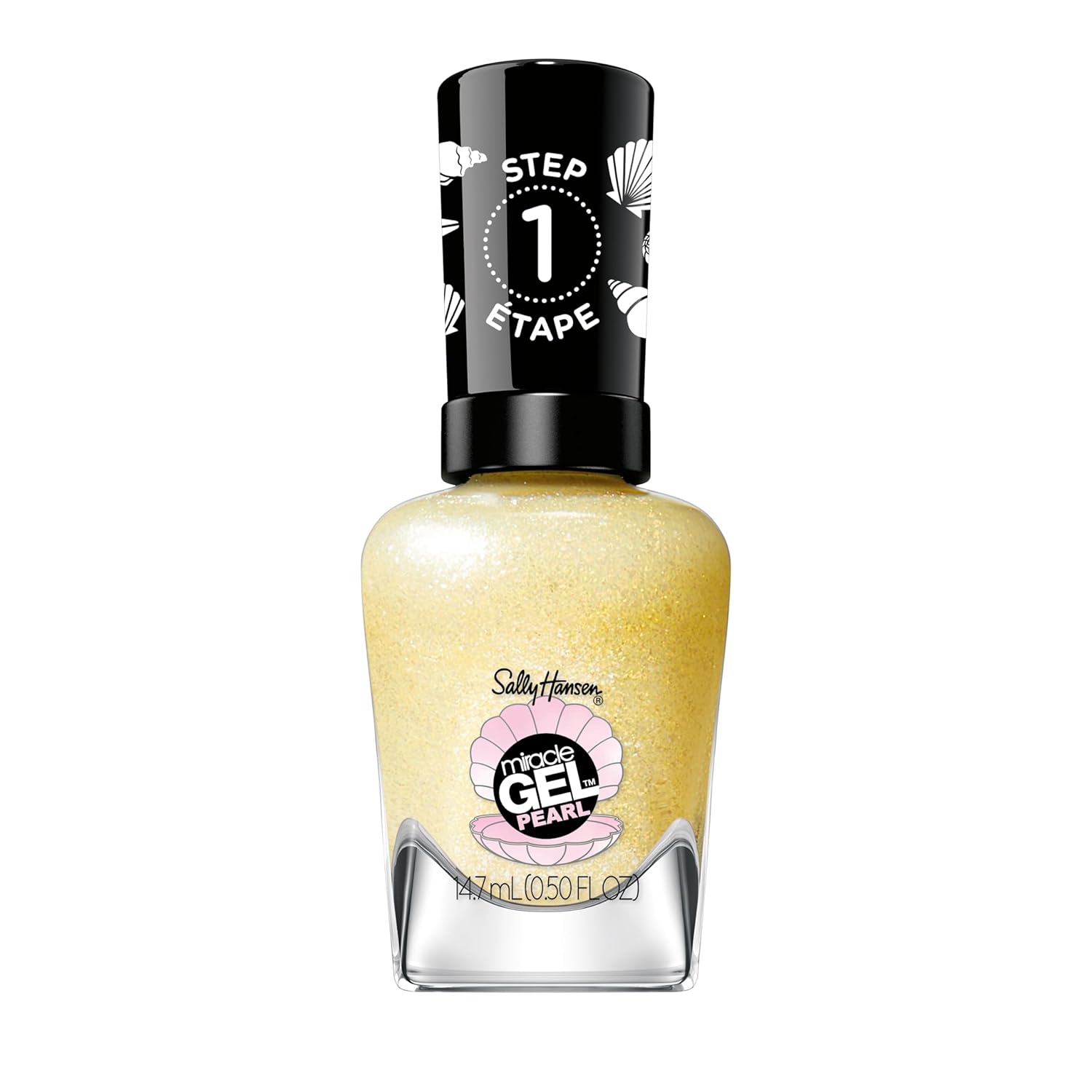 Sally Hansen Miracle Gel™, Pearls Diving For Treasure, Long Lasting, Gel-Like Formula, No Uv Lamp Needed, Yellow Nail Polish