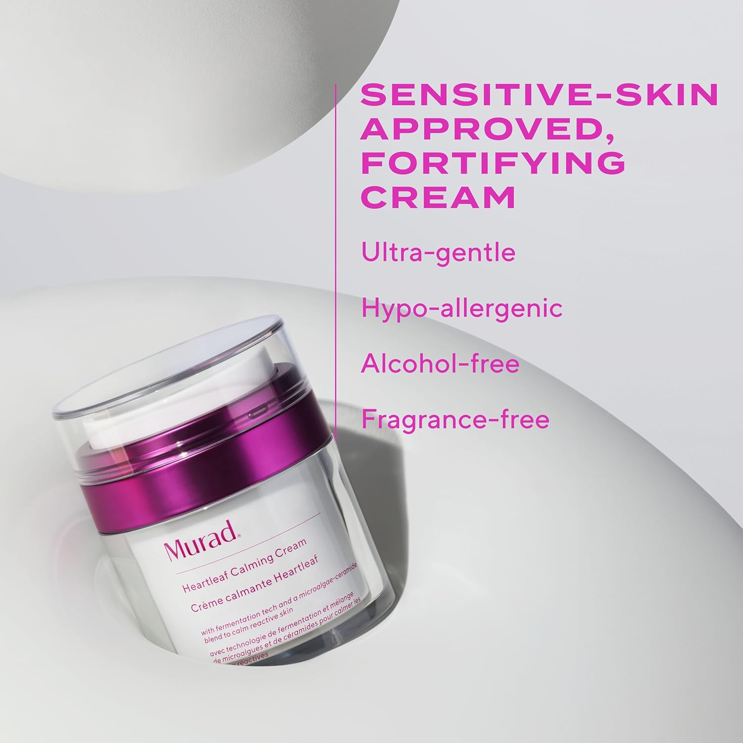 Murad Heartleaf Calming Cream - Comforting Facial Moisturizer To Soothe And Soften Eczema-Prone Skin, Stabilizing Sensitive Skin With All Day Hydration, 1.7 Fl Oz : Beauty & Personal Care