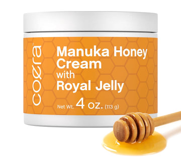 Manuka Honey Cream | With Royal Jelly | 4Oz | Hydrating Moisturizer For Face & Skin | Free Of Parabens, Sls, & Fragrances | Packaging May Vary