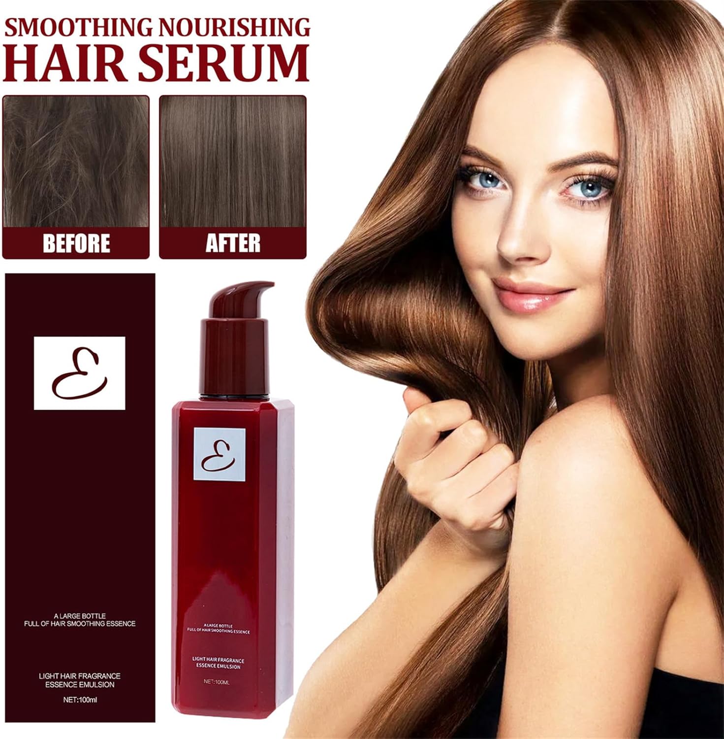 Mikabila 2Pcs Leave-In Hair Conditioner, A Touch Of Magic Hair Care, Nourishes And Protects Damaged Hair, Smooth Hair Care Essence, Suitable For All Skin Types