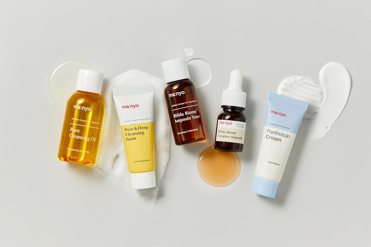 Ma:Nyo Best Sellers Kit | Travel Size Trial & Gift Set | Pure Cleansing Oil, Pure Cleansing Foam, Bifida Biome Ampoule, Bifida Biome Toner, Panthetoin Cream | Korean Skin Care, Skin Repair Solution : Beauty & Personal Care
