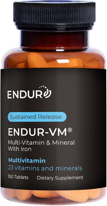 Endur -Vm With Iron, Daily Multi-Vitamin For Women - Vitamins A, C, D, E, B12, Calcium & Zinc For Immune Health Support & More - 150 Tablets