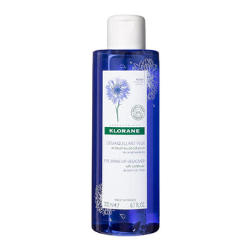 Klorane - Eye Makeup Remover With Organically Farmed Cornflower - For Sensitive Skin - Free of Oil, -Fragrance, & Sulfates - 6.7 fl. oz
