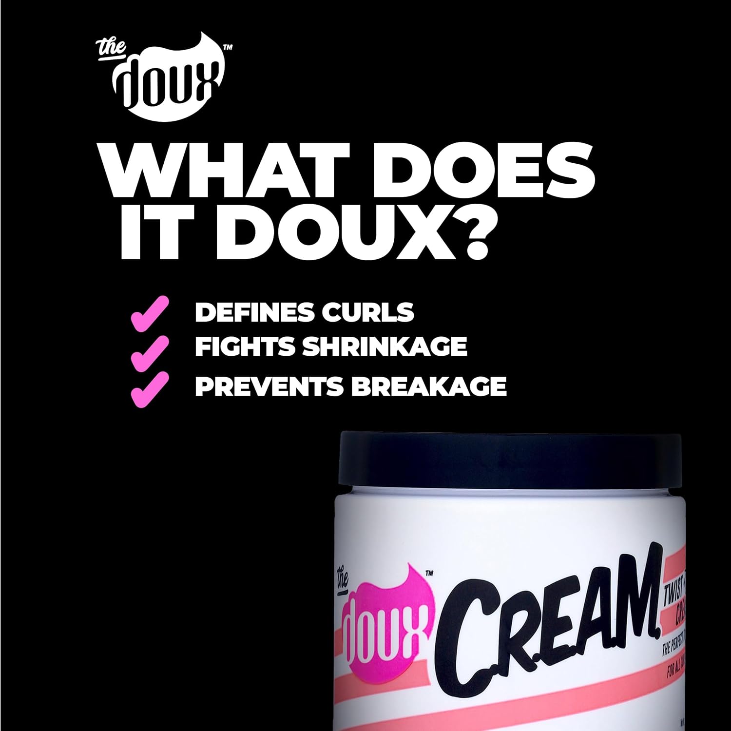 The Doux C.R.E.A.M. Twist & Curl Hair Cream for All Curls, Moisturise & Reduce Frizz 473 ml (Pack of 1) : Amazon.co.uk: Beauty