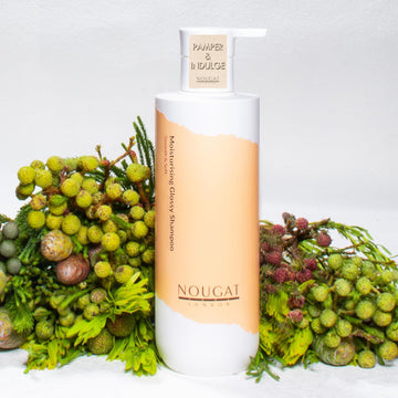 Nougat London Moisturising Glossy Shampoo, Deep Repair & Nourish With Amino Acid And Vitamins, For Dry And Damaged Hair, Sls & Paraben Free,Contains Inulin Prebiotic, Vitamin E, Olive Oil
