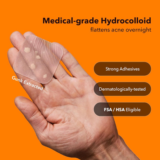 Avarelle Full Coverage Combo (Upgrade Ver.) Hydrocolloid Acne Patches For Blemishes And Zit With Tea Tree Oil, Calendula Oil And Cica Oil For Face, Vegan, Cruelty Free (8Ct Xl + Frontline Support)