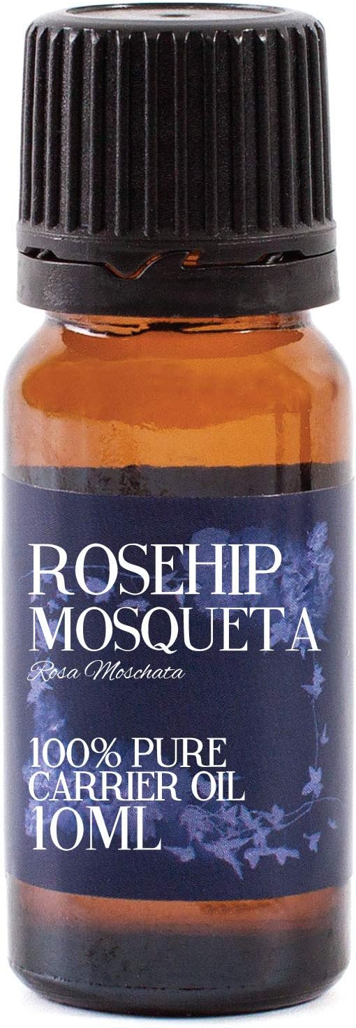 Mystic Moments | Rosehip Mosqueta Carrier Oil 10ml - Pure & Natural Oil Perfect for Hair, Face, Nails, Aromatherapy, Massage and Oil Dilution Vegan GMO Free