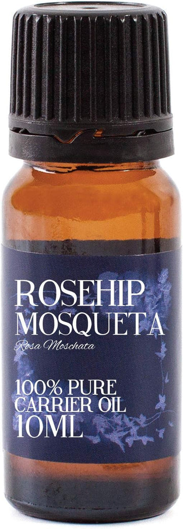 Mystic Moments | Rosehip Mosqueta Carrier Oil 10ml - Pure & Natural Oil Perfect for Hair, Face, Nails, Aromatherapy, Massage and Oil Dilution Vegan GMO Free