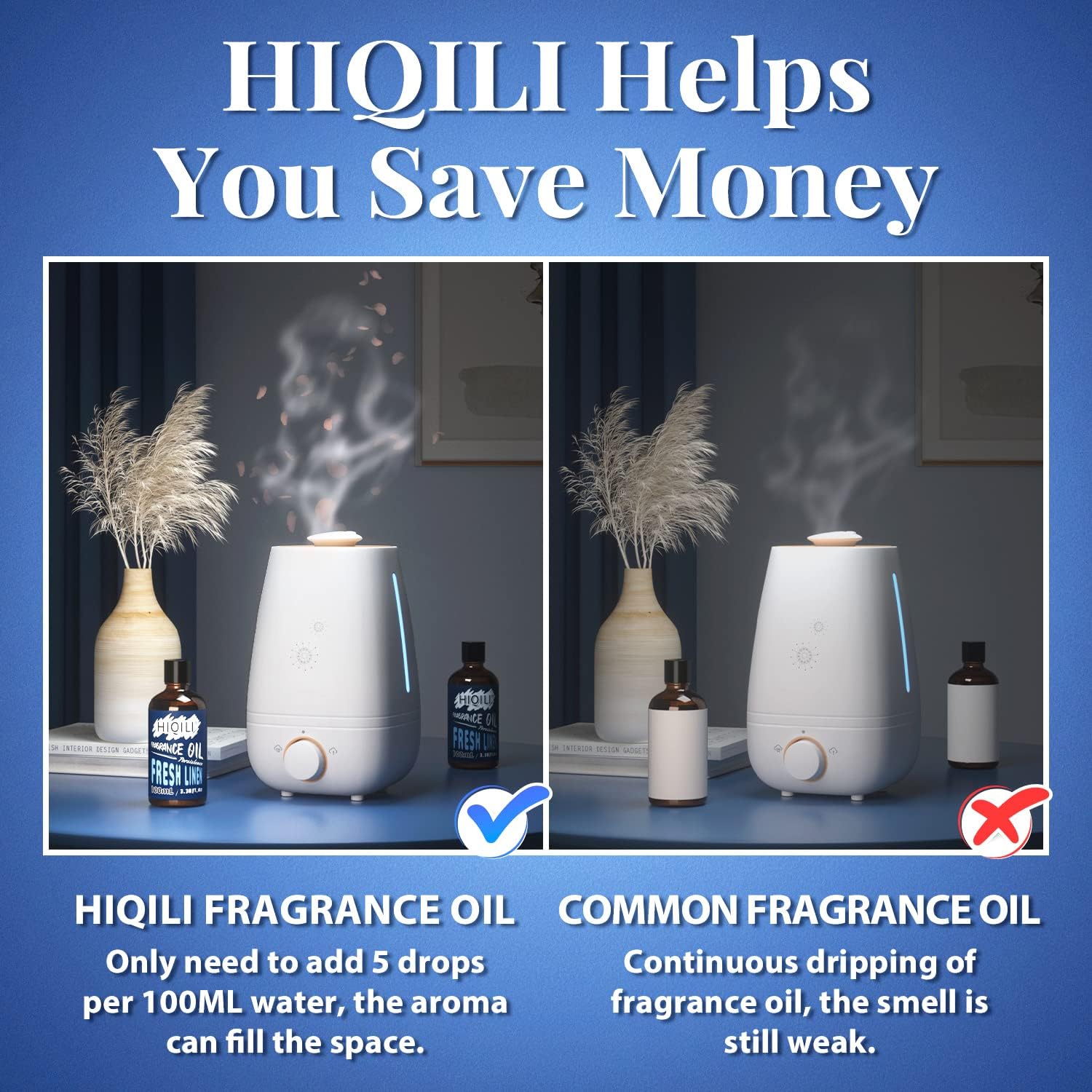 HIQILI Fresh Linen Fragrance Oil 100ml, Single Essential Oil for Diffuser Car Freshies, Clean Fresh Scent for Candle Making Soap Laundry 3.38 Fl Oz : Arts, Crafts & Sewing