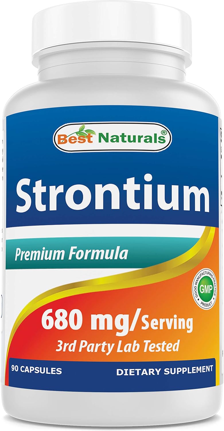 Best Naturals Strontium Bone Building Formula 680Mg/Serving 90 Capsule