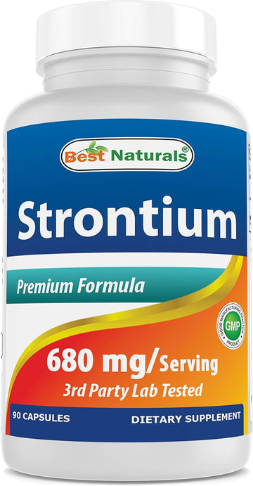Best Naturals Strontium Bone Building Formula 680Mg/Serving 90 Capsule