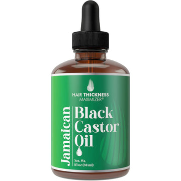 Jamaican Black Castor Oil For Hair Growth. Strengthens & Hydrates Thinning, Dry Hair For A Healthier-Looking Scalp. For Women & Men – Vegan & Unscented 2Oz Serum