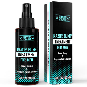 Viking Revolution Razor Bumps Treatment For Men Ingrown Hair Removal - After Shave For Men Ingrown Hair Serum - Salicylic Acid Bump Stopper Ingrown Hair Treatment For Men Razor Burn Treatment For Men