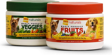 Ultra Chewy Fruit And Veggietreats: All-Natural Dog Treats & Vegan Food Topper - Positive Reinforcement, Soft & Healthy Snacks From Puppies To Large Dogs - Made In Usa (2 Pack - 120 Treats)