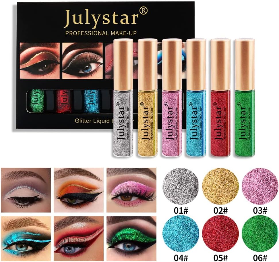 Julystar Eyeliner Colored Pearlescent Brightening Waterproof And Oil-Proof Eyeliner Without Smudge, Sweat And Makeup
