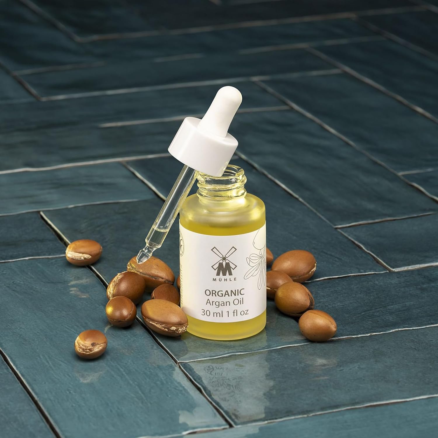 Mühle Organic Argan Oil | Essential Oil Serum Treatment Moisturizer To Protect & Nourish Dry Skin | Tsa Travel Size Friendly | Bdih Certified | 100% Vegan | 30Ml (1.02 Oz) Liquid Bottle : Beauty & Personal Care