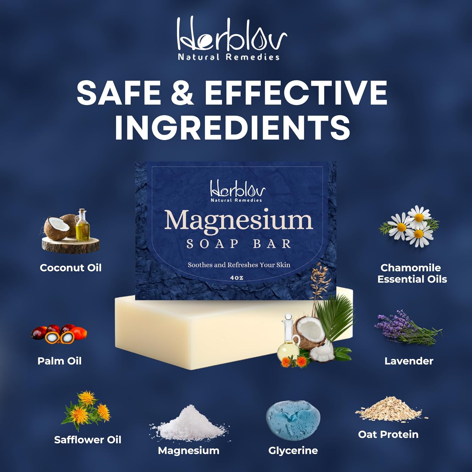 Dead Sea Magnesium Soap Bar – Deep Cleansing, Moisturizing Body Soap For Dry Itchy And All Skin Types – Shower Soap Soothes Muscles And Joints – All-Natural Exfoliating Face And Body Wash Made In Usa : Beauty & Personal Care