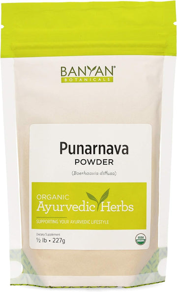 Banyan Botanicals Organic Punarnava Powder â€“ Boerhavia diffusa â€“ for Weight Management, Liver & Kidney Support & More* â€“ 1/2. Â­â€“ Non-GMO Sustainably Sourced Vegan