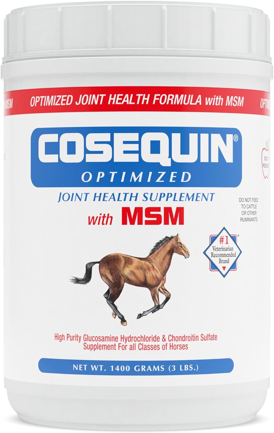 Nutramax Cosequin Optimized With Msm Joint Health Supplement For Horses - Powder With Glucosamine And Chondroitin, 1400 Grams