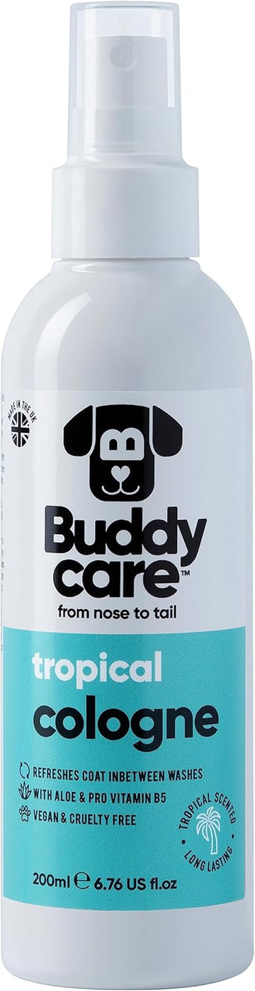Buddycare Dog Cologne - Tropical - 200ml - Refreshing and Tropical Scented Dog Cologne - Refreshes Between Dog WashesB73004