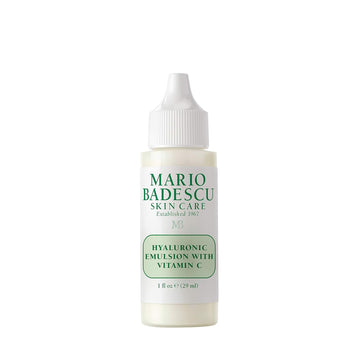 Mario Badescu Hyaluronic Emulsion With Vitamin C Face Serum - Skin Brightening Serum With Hydrating, Light, Silky Formula - Restores Radiance For Fresh And Youthful Skin, 1 Fl Oz