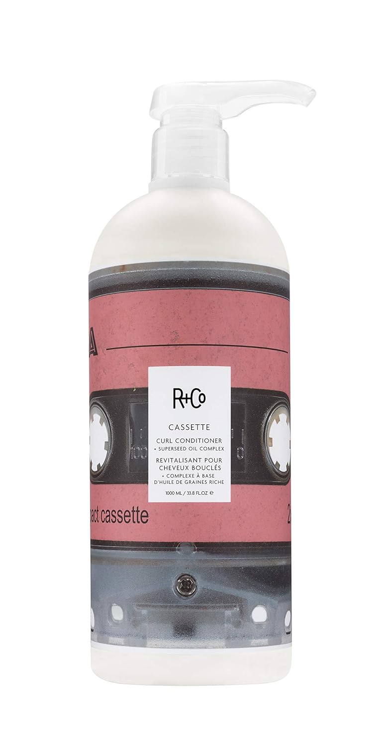 R+Co Cassette Curl Conditioner Superseed Oil Complex | Tames Frizz + Hydrates Curls + Adds Shine | Vegan + Cruelty-Free | 33.8 Oz