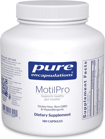 Pure Encapsulations Motilpro | Hypoallergenic Dietary Supplement To Promote Healthy Gut Motility* | 180 Capsules