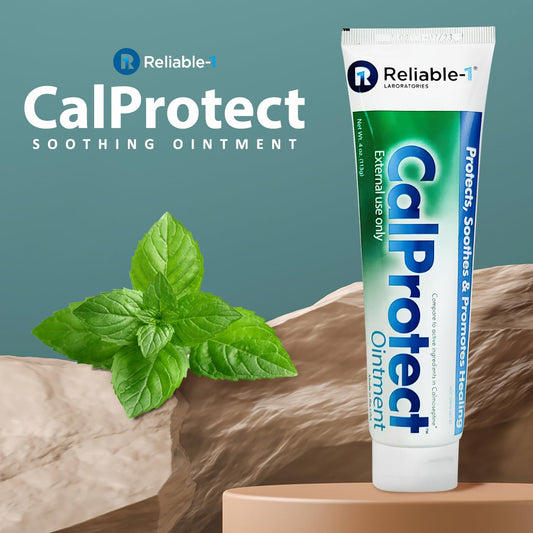 CalProtect Anti-Rash Moisturizing Ointment (4oz Tube) Reliable-1 Laboratories Adult Diaper Incontinence - Skin Barrier Soothing Repair And Relief For Men & Women