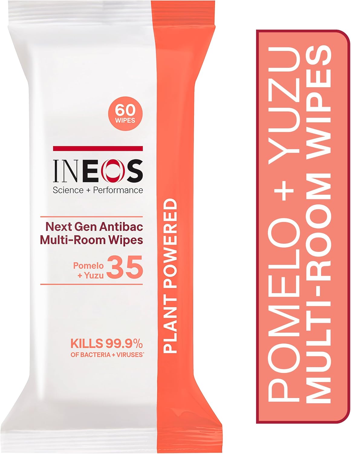 INEOS Next-Gen Antibac Multi-Room Disinfectant Biodegradable 60 Wipes, Rhubarb + Pomegranate, Kills 99.9% of Bacteria + Viruses, Plant Powered, Packaging May Vary : Amazon.co.uk: Health & Personal Care
