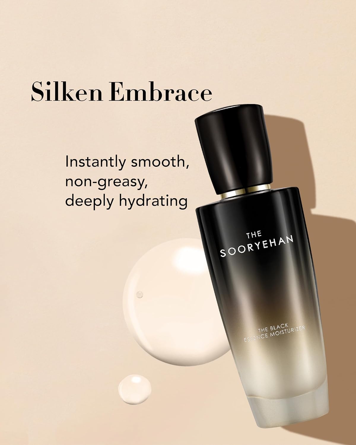 Sooryehan The Black (Essence Moisturizer, 130Ml/4.4Fl Oz) - Lightweight Cream For Moisture Barrier, Rejuvenate Dull, Aging Skin. Premium Korean Skin Care. Black Yeast, Hyaluronic Acid, : Beauty & Personal Care