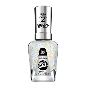 Sally Hansen Miracle Gel™, Crystal Top Coat, Long Lasting, Gel-Like Formula, No Uv Lamp Needed, Glitter Nail Polish, Pack Of 2