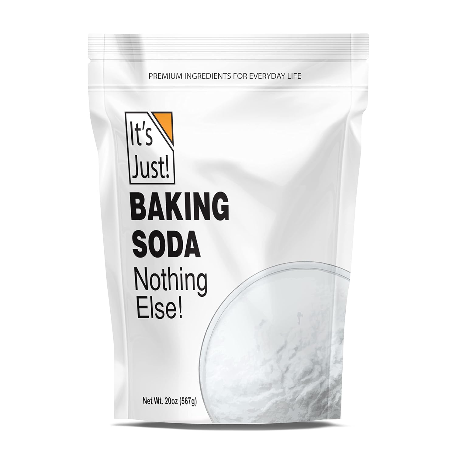 It'S Just - Baking Soda, 100% Pure Sodium Bicarbonate, Food Grade, Non-Gmo, Made In Usa, Cooking, Baking, Aluminum Free (1.25 Pound)